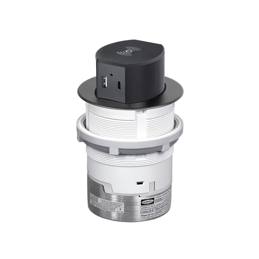 Hubbell Wiring Device - HWDK RCT620BK 20A TRI PWR POP UP SU