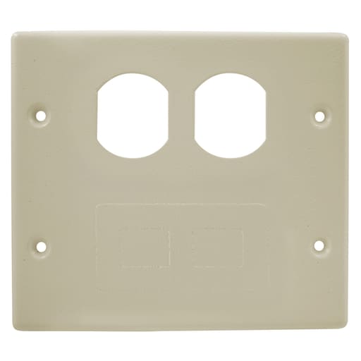 Hubbell Wiring Device - HCI HBL4747BFIV RACEWAY, PLT, 2G DU