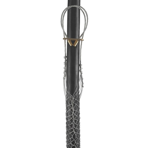 Hubbell Wiring Device - Hubbell / Kellems 02202052 Support Grip, Universal Eye, Single Weave, Split Mesh, Lace Closing, Tin-Coated Bronze, 0.75-0.99"
