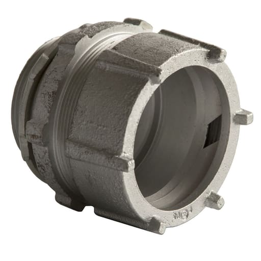 Raco Manufacturing - Raco 1816 4" Rigid/IMC Compression Connector, Steel/Malleable - Uninsulated