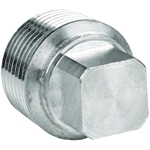 Killark - Killark CUPX-3 1" Aluminum, Threaded Insert Plug, Square Head