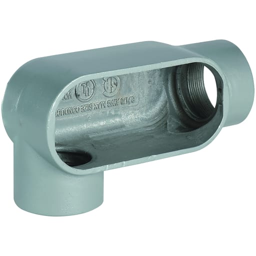 Killark - Hubbell Electrical Systems LR107 4 Inch Gray Iron Type LR Conduit Body