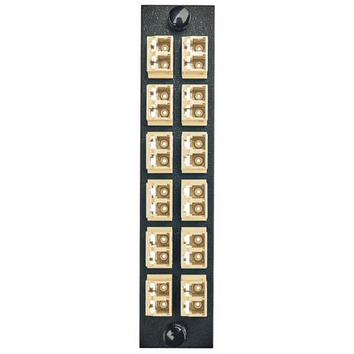 Hubbell Wiring Device - HPW FSPNLCDS12BE FIBER, ADAPT PNL,2