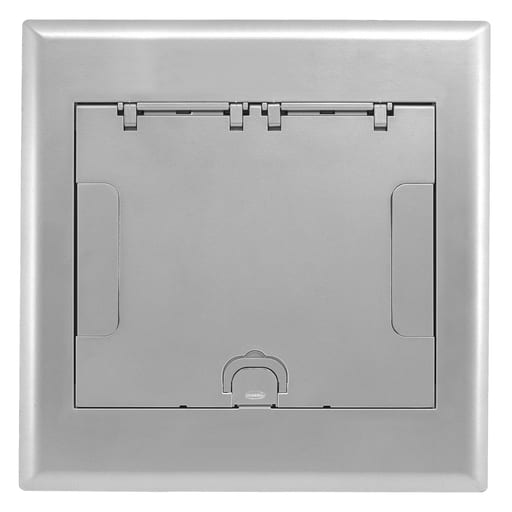 Hubbell Wiring Device - Hubbell 4GAFBCVRALU4G AFB CVR, FLUSH, ALUMINUM POWDER