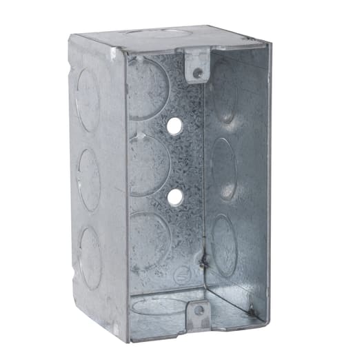 Raco Manufacturing - Raco 670RAC 4" x 2" Steel Handy Box, 2-1/8" Deep, 1/2" End Knockouts, Welded