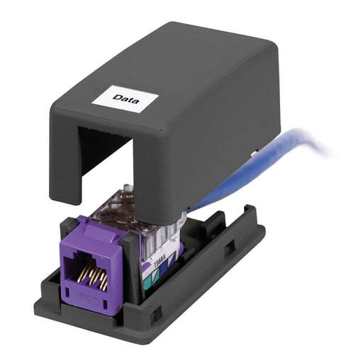 Hubbell Wiring Device - HPW ISB1BK HOUSING, SURFACE MOUNT,1