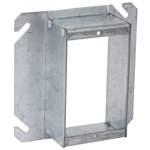 Raco Manufacturing - Raco 785 4" Steel Square Mud-Ring, For 1 Device, Raised 1-1/2", for tile