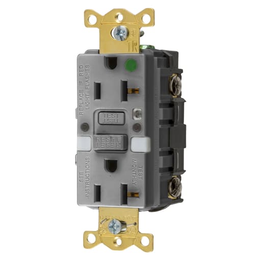 Hubbell Wiring Device - HWDK GFTRST83GYNL 20A COMM HG S-TES