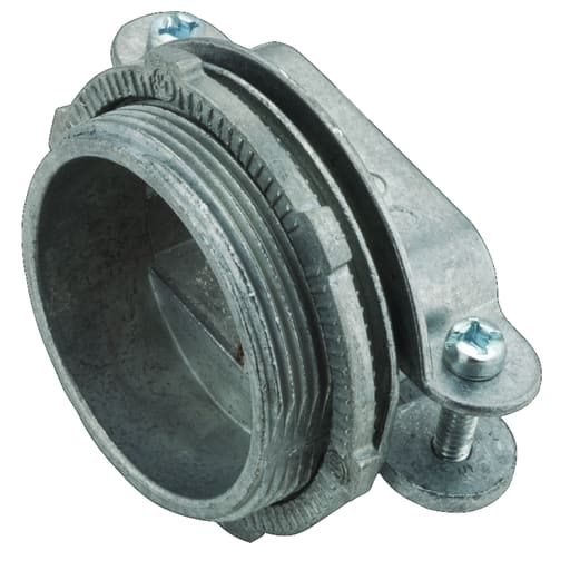 Raco Manufacturing - Raco 2858 2" Service Entrance UF Cable Connector, Oval Cable, Non-Watertight, Die Cast