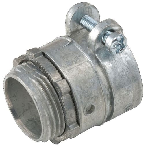Raco Manufacturing - Raco 2194 1" Flex/AC/MC Straight Squeeze Connector, Non-Insulated
