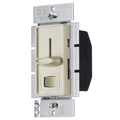 Hubbell Wiring Device - Hubbell RS600PI 600 W 5 Amp 120 VAC 1-Pole Ivory Incandescent Preset Slide Dimmer