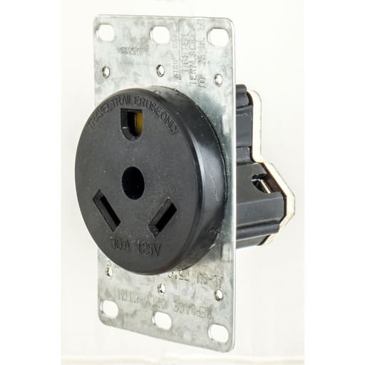 Hubbell Wiring Device - HWDK HBLTT30R SGL RCPT, 2P3W, 30A 1