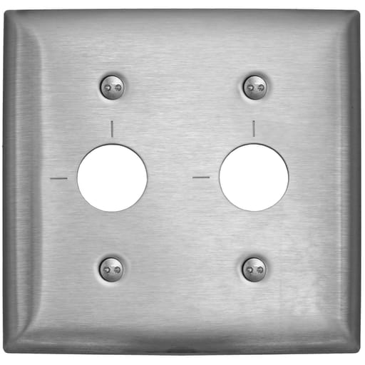 Hubbell Wiring Device - HWDK SS22RKLM WALLPLATE, 2-G, RKL,