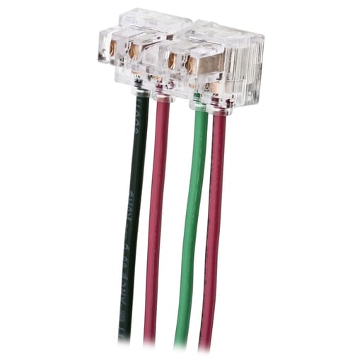 Hubbell Wiring Device - Hubbell Wiring Devices SNAP3W2NA 6 Inch 12 AWG Stranded Lead Clear Polycarbonate Right Angle 3-Way Pigtailed Terminal