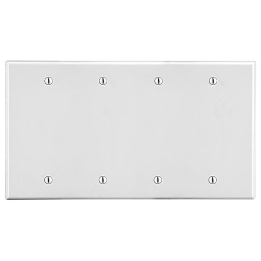 Hubbell Wiring Device - HPW P43W WALLPLATE, 4-G, 4) BOX MT