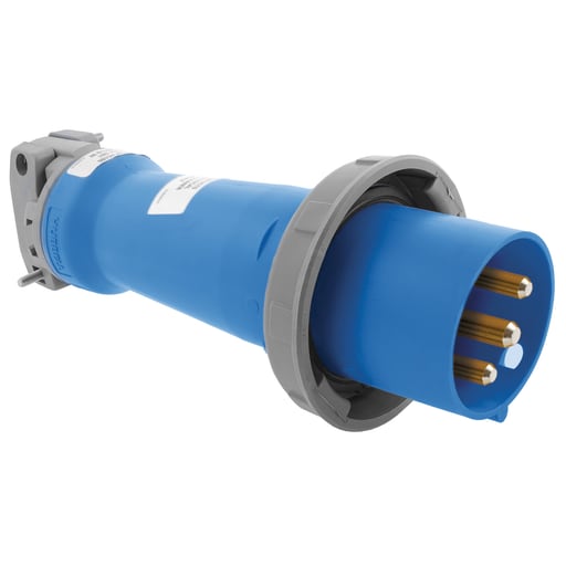 Hubbell Wiring Device - Hubbell HBL330P6W Pin & Sleeve Male Mating Plug, 30A 2P3W, 240V, IP68, IP69K