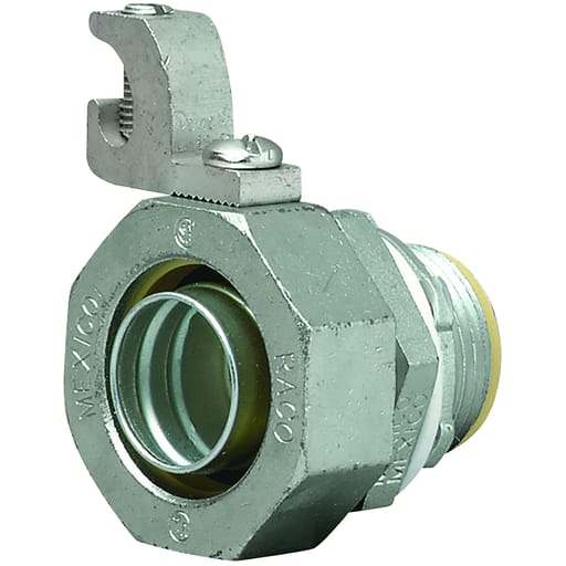 Killark - Hubbell Electrical Systems K2001-G 2 Inch Threaded Zinc Plated Steel Insulated Straight Grounded Liquidtight Connector