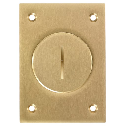 Hubbell Wiring Device - Hubbell S2825 2-1/8 Inch Brass Rectangular Floor Box Cover