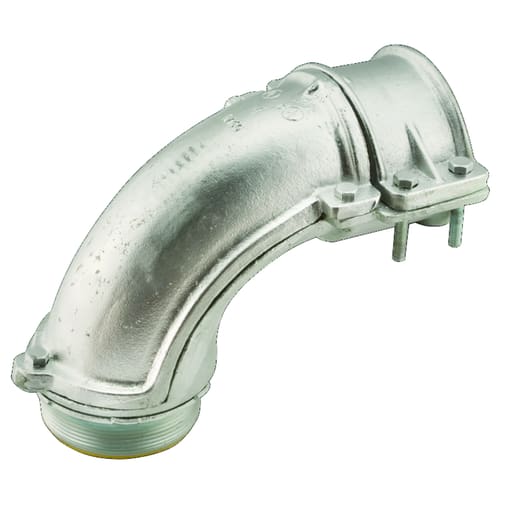 Raco Manufacturing - Raco 3216 4" Flex Squeeze Connector, Insulated, Malleable Iron