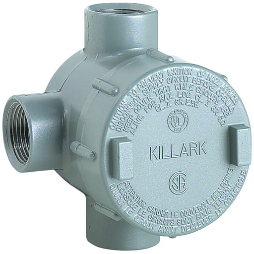 Killark - Killark GECTT-2 3/4" GEC Outlet Body T-Type, Aluminum