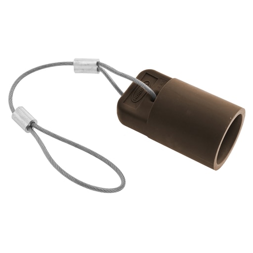 Hubbell - Hubbell HBLFCAPBN Brown FeMale Cam Type Plug/Receptacle Protective Cap