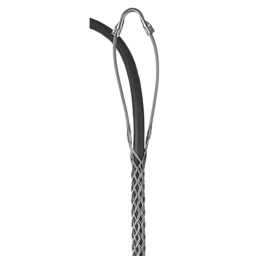 Hubbell Wiring Device - Hubbell / Kellems 02207013 Support Grip, Single Eye, Double Weave, Split Mesh, Lace Closing, Tin-Coated Bronze, 1.50-1.99"