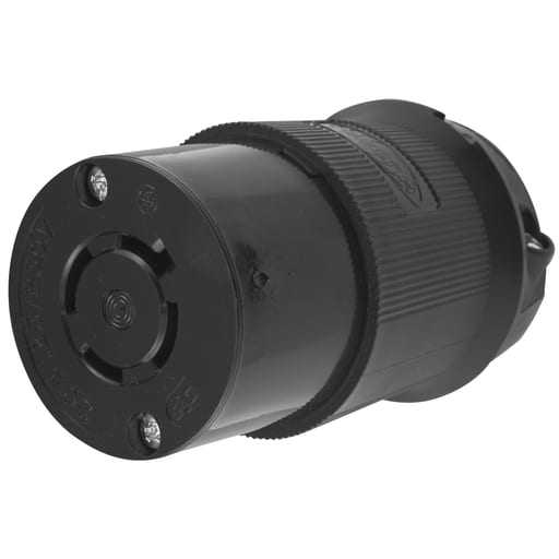 Hubbell Wiring Device - Hubbell HBL2413BK Locking Connector, 20A 125/250V, L14-20R, B