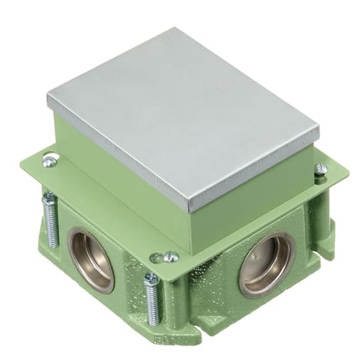 Hubbell Wiring Device - HWDK FB4133 RECT FLOORBOX, CAST IRO