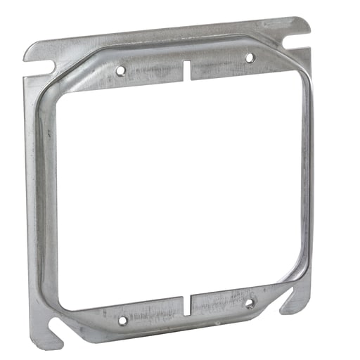Raco Manufacturing - Raco 778 4" Steel Square Mud-Ring, For 2 Devices, Raised 1/2"