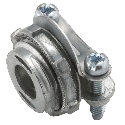 Raco Manufacturing - Raco 2661 3/8" Flex/AC/MC/NMSC Clamp Type Connector, Die Cast