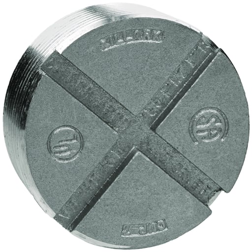 Killark - Killark CUP-7 2-1/2" Aluminum, Threaded Insert Plug