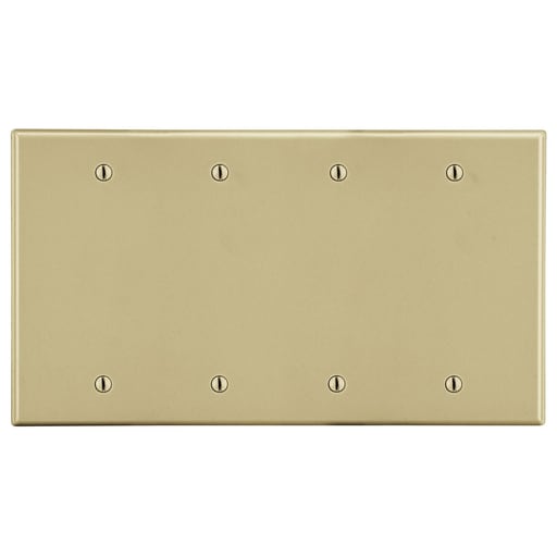 Hubbell Wiring Device - HPW P43I WALLPLATE, 4-G, 4) BOX MT