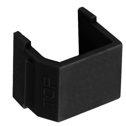 Hubbell Wiring Device - Hubbell Wiring Devices SFSBBK10 Blank Black Snap-Fit Modular Connector
