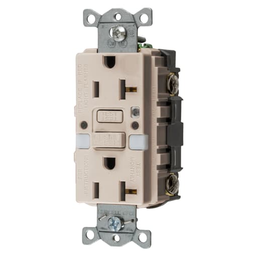 Hubbell Wiring Device - HWDK GFRST20LANL 20A COMM SELF TEST