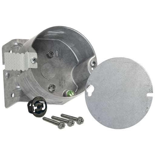 Raco Manufacturing - Raco 294-1 4" Round Ceiling Rated Box, 2-1/8" Deep, (3) 1/2" KO's, for New and Old Work
