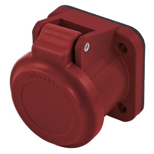 Hubbell Wiring Device - Hubbell HBLNCAR Single Pole, NON-MET COVER, RED