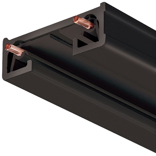 Juno Lighting - R Series 8' 1-Circuit Track Section - Black