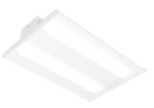 Lithonia Lighting - Lithonia IBE-15LM-MVOLT-50K I-Beam® IBE LED High Bay Luminaire, 107W, 14,394 Lumens, 5000K CCT, 80CRI, 120-277V, Medium Distribution
