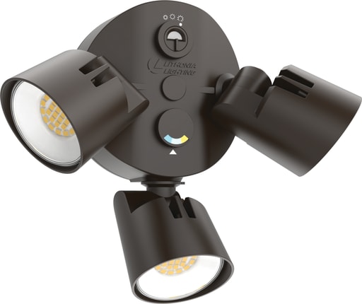 Lithonia Lighting - Lithonia HGX-LED-3RH-ALO-SWW2-120-PE-DDB-M2 HomeGuard LED Security Flood Light, Die Cast Aluminum, Bronze