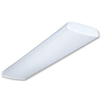 Lithonia Lighting - Lithonia Lighting LB232-MVOLT-GEB10IS 4' 2-Lamp Low-Profile Curved-Basket Wraparound