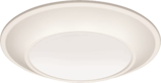 Juno Lighting - Juno JSBT-6IN-30K-90CRI-WL-MW-M6 6" Round SlimBasics Tapered LED Surface Mount Disk Light, 3000K, 90+CRI, Matte White