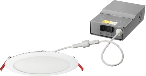 Lithonia Lighting - Lithonia WF8-LED-30K40K50K-MVOLT-90CRI-MW-M6 8" Wafer-Thin LED Downlight, 14W, 3000K/4000K/5000K, 90CRI, 120-277V, Matte White