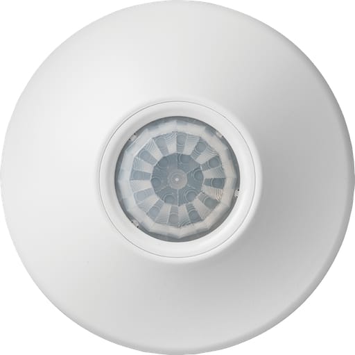 Lithonia Lighting - Lithonia NCM-PDT-10-RJB Low Voltage Ceiling Mount Sensor, Large Motion / Extended Range, 360deg Lens