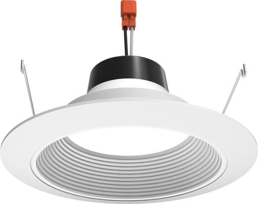 Juno Lighting - Juno 6RLD-G4-07LM-30K-90CRI-120-FRPC-WWH 6" Round LED Downlight Retrofit Baffle Trim Module, 700 Lumens, 3000K, 90+CRI, 120V, Forward/Reverse Phase Cut, White / White Trim Ring