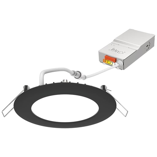 Juno Lighting - JUNO WF4-SWW5-90CRI-MB-M6 SWITCHABLE MATTE BLACK LED WAFER CANLESS DOWNLIGHT