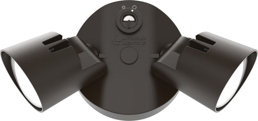 Lithonia Lighting - Lithonia HGX-LED-2RH-ALO-40K-120-PE-DDB HomeGuard LED Security Flood Light, Die Cast Aluminum, Bronze