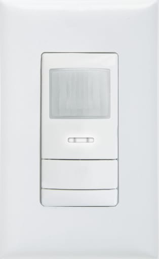Lithonia Lighting - Sensor Switch WSX PDT SA WH 120/277 VAC 1/4 Hp White 1-Gang Wall Switch Occupancy Sensor