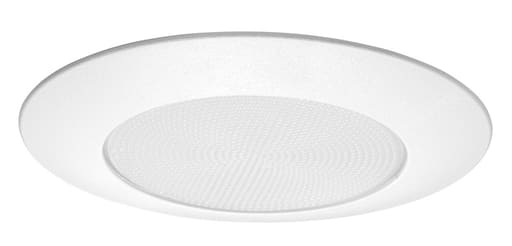 Juno Lighting - Juno V3020-PW 6 Inch 40/60/65/75 W A19/BR/PAR30/30L Stippled Opal Lensed Compatible Trim