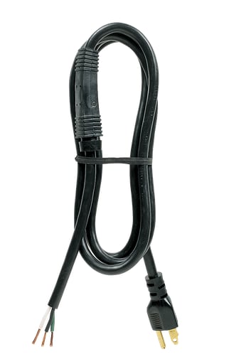Carol Cable - Carol 02524.73.01 3ft 16/3 SJT Power Supply Replacement Cord, Straight Plug, Black