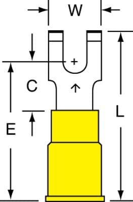 3M - 3M MNG10-8FFBX 50/Bottle Fork Nylon Insulated Flanged Block
